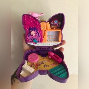 VINTAGE | Polly Pocket | Sparkle Stage Bow Compact Set
